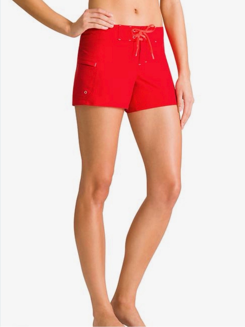 Athleta NWOT Red Clearwater 4" Shorts Size 4